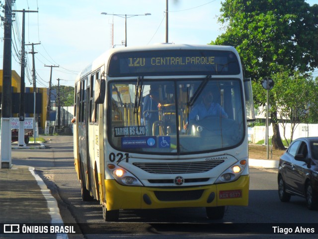 Transportes Guanabara 021 na cidade de Natal, Rio Grande do Norte, Brasil, por Tiago Alves. ID da foto: 8883048.