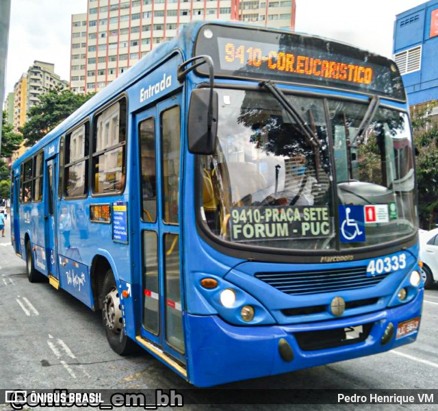 Viação Anchieta 40335 na cidade de Belo Horizonte, Minas Gerais, Brasil, por Pedro Henrique VM. ID da foto: 8884895.