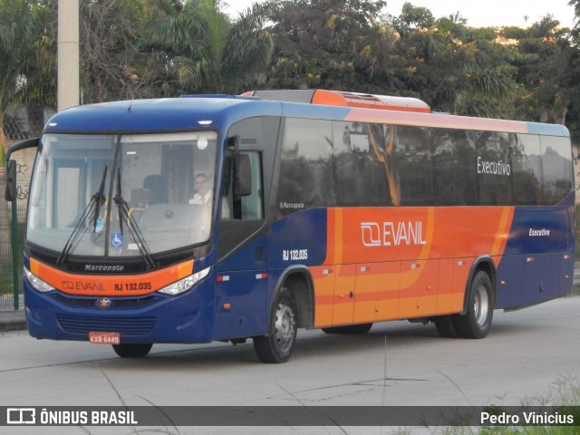 Evanil Transportes e Turismo RJ 132.035 na cidade de Rio de Janeiro, Rio de Janeiro, Brasil, por Pedro Vinicius. ID da foto: 8882856.