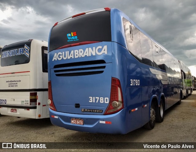 Viação Águia Branca 31780 na cidade de Aparecida, São Paulo, Brasil, por Vicente de Paulo Alves. ID da foto: 8882764.