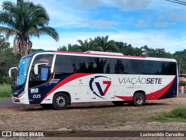 Viação Sete 025 na cidade de União, Piauí, Brasil, por Lucivanildo Carvalho. ID da foto: 8885643.