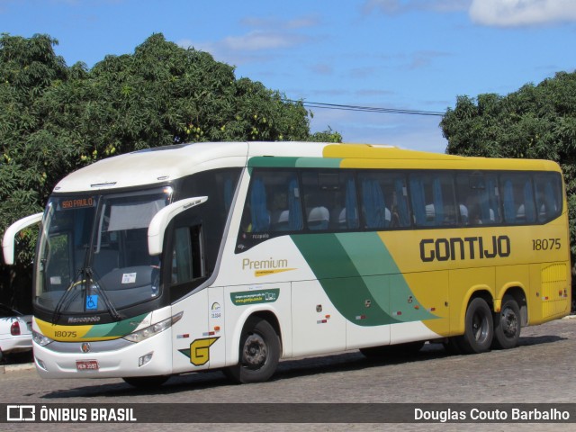 Empresa Gontijo de Transportes 18075 na cidade de Vitória da Conquista, Bahia, Brasil, por Douglas Couto Barbalho. ID da foto: 8883965.