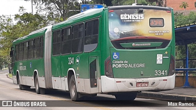 Sudeste Transportes Coletivos 3341 na cidade de Porto Alegre, Rio Grande do Sul, Brasil, por Max Ramos. ID da foto: 8885362.