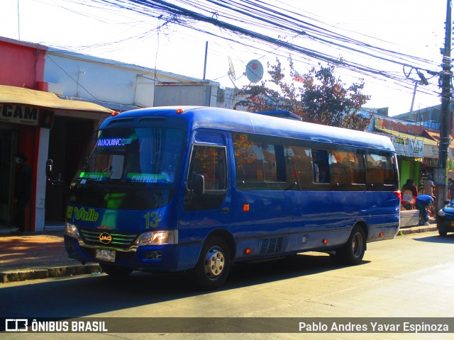 Minibuses El Valle 13 na cidade de Santa Cruz, Colchagua, Libertador General Bernardo O'Higgins, Chile, por Pablo Andres Yavar Espinoza. ID da foto: 8885696.