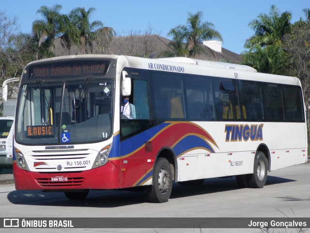 Transportadora Tinguá RJ 156.001 na cidade de Rio de Janeiro, Rio de Janeiro, Brasil, por Jorge Gonçalves. Número da foto: #8885479.