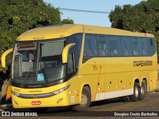 Viação Itapemirim 60043 na cidade de Vitória da Conquista, Bahia, Brasil, por Douglas Couto Barbalho. ID da foto: 8883864.