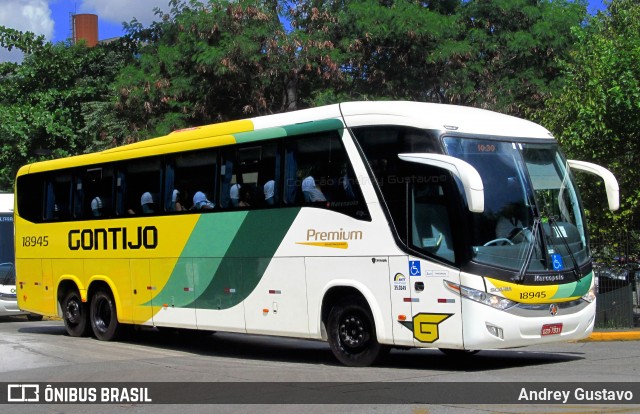 Empresa Gontijo de Transportes 18945 na cidade de São Paulo, São Paulo, Brasil, por Andrey Gustavo. ID da foto: 8883051.