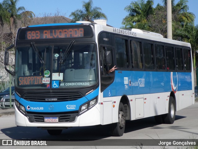 Transurb C72001 na cidade de Rio de Janeiro, Rio de Janeiro, Brasil, por Jorge Gonçalves. Número da foto: #8885501.