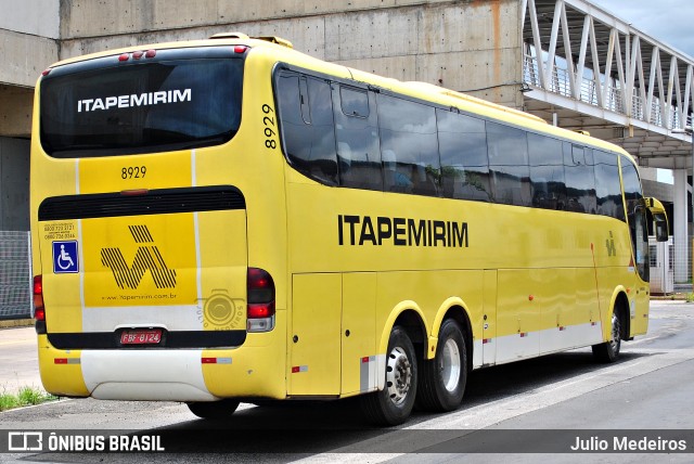 Viação Itapemirim 8929 na cidade de Campinas, São Paulo, Brasil, por Julio Medeiros. ID da foto: 8883389.