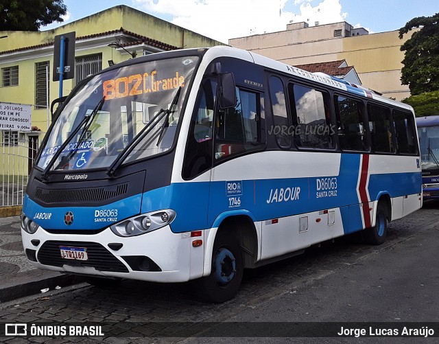 Auto Viação Jabour D86063 na cidade de Rio de Janeiro, Rio de Janeiro, Brasil, por Jorge Lucas Araújo. ID da foto: 8887958.