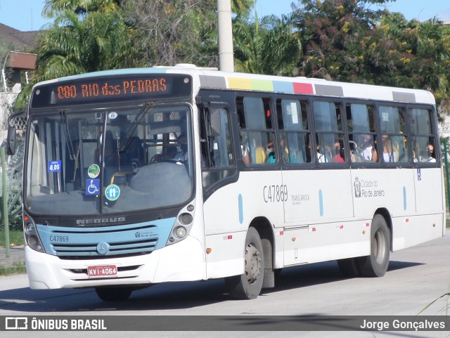 Viação Redentor C47869 na cidade de Rio de Janeiro, Rio de Janeiro, Brasil, por Jorge Gonçalves. Número da foto: #8886014.