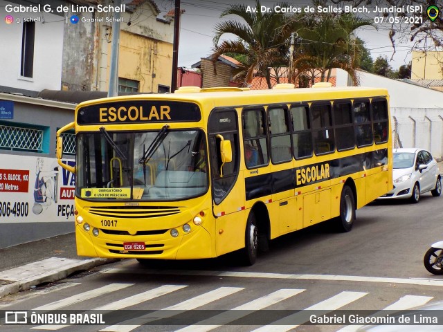 Viação Leme 10017 na cidade de Jundiaí, São Paulo, Brasil, por Gabriel Giacomin de Lima. ID da foto: 8887949.