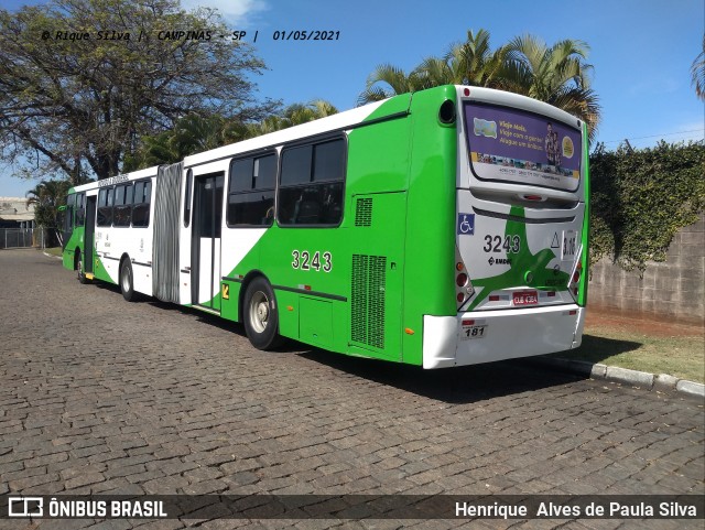 VB Transportes e Turismo 3243 na cidade de Campinas, São Paulo, Brasil, por Henrique Alves de Paula Silva. Número da foto: #8888395.