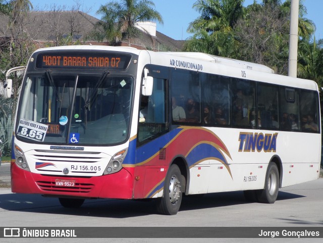 Transportadora Tinguá RJ 156.005 na cidade de Rio de Janeiro, Rio de Janeiro, Brasil, por Jorge Gonçalves. Número da foto: #8886087.