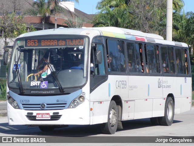 Viação Redentor C47559 na cidade de Rio de Janeiro, Rio de Janeiro, Brasil, por Jorge Gonçalves. Número da foto: #8886104.