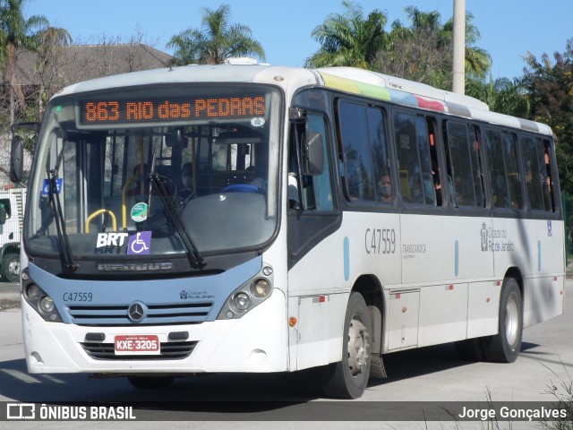 Viação Redentor C47559 na cidade de Rio de Janeiro, Rio de Janeiro, Brasil, por Jorge Gonçalves. ID da foto: 8886171.