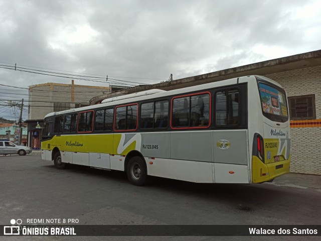 Viação Nilopolitana RJ 123.045 na cidade de Nova Iguaçu, Rio de Janeiro, Brasil, por Walace dos Santos. ID da foto: 8888365.