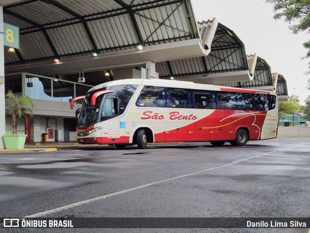 Viação São Bento Ribeirão Preto 11080 na cidade de Franca, São Paulo, Brasil, por Danilo Lima Silva. ID da foto: 8886096.