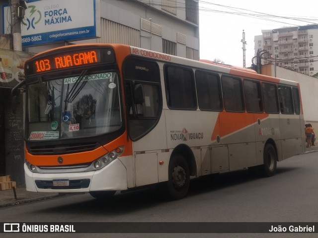 Viação São José A01046 na cidade de Nova Iguaçu, Rio de Janeiro, Brasil, por João Gabriel. Número da foto: #8890680.