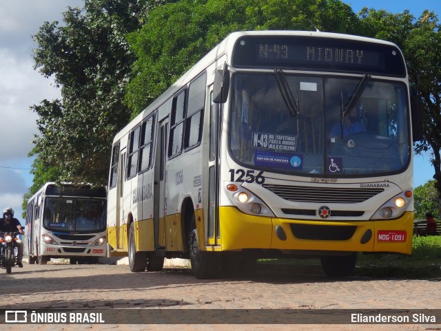Transportes Guanabara 1256 na cidade de Natal, Rio Grande do Norte, Brasil, por Elianderson Silva. Número da foto: #8889006.