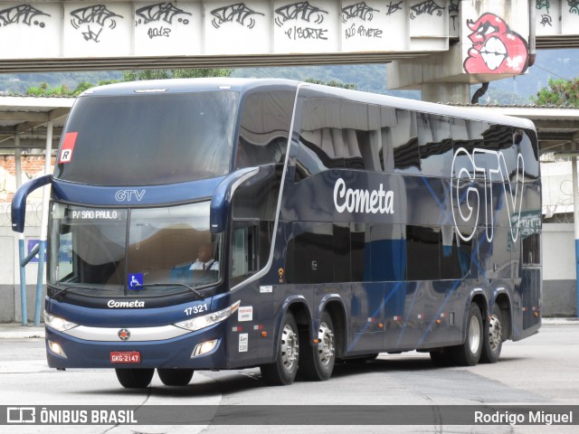 Viação Cometa 17321 na cidade de Rio de Janeiro, Rio de Janeiro, Brasil, por Rodrigo Miguel. ID da foto: 8891533.