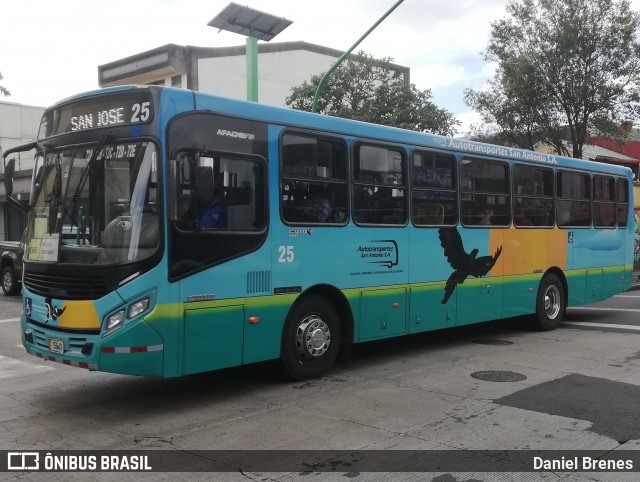 Autotransportes San Antonio 25 na cidade de Catedral, San José, San José, Costa Rica, por Daniel Brenes. ID da foto: 8889291.