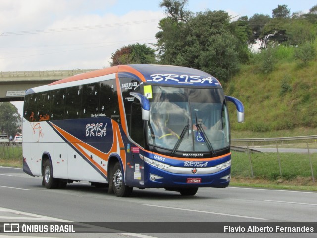 Brisa Bus 9467 na cidade de Araçariguama, São Paulo, Brasil, por Flavio Alberto Fernandes. Número da foto: #8889582.