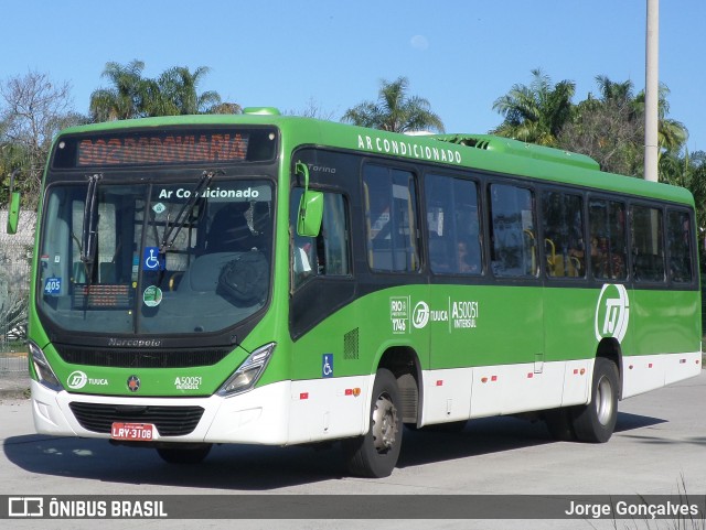 Tijuquinha - Auto Viação Tijuca A50051 na cidade de Rio de Janeiro, Rio de Janeiro, Brasil, por Jorge Gonçalves. Número da foto: #8889071.