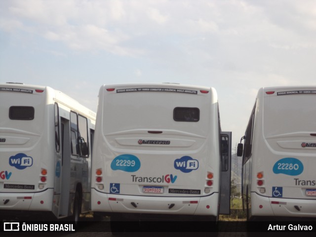 Nova Transporte 22299 na cidade de Viana, Espírito Santo, Brasil, por Artur Galvao. Número da foto: #8889254.