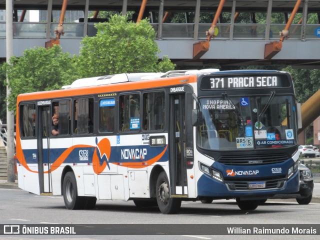 Viação Novacap C51538 na cidade de Rio de Janeiro, Rio de Janeiro, Brasil, por Willian Raimundo Morais. Número da foto: #8889729.