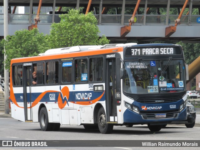 Viação Novacap C51538 na cidade de Rio de Janeiro, Rio de Janeiro, Brasil, por Willian Raimundo Morais. ID da foto: 8889729.