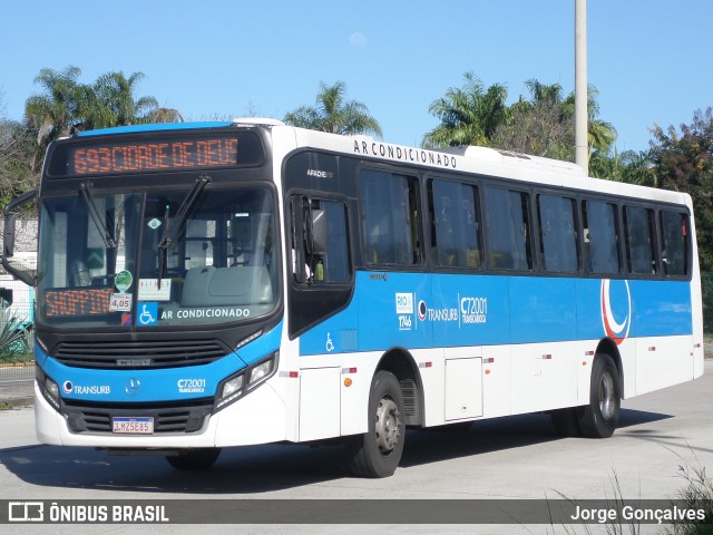 Transurb C72001 na cidade de Rio de Janeiro, Rio de Janeiro, Brasil, por Jorge Gonçalves. ID da foto: 8889054.