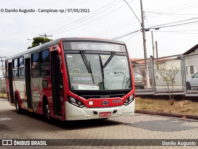 Itajaí Transportes Coletivos 2064 na cidade de Campinas, São Paulo, Brasil, por Danilo Augusto. Número da foto: #8890375.