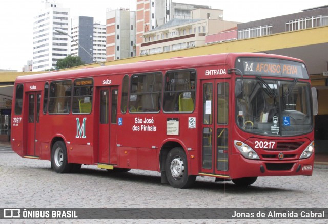 Auto Viação São José dos Pinhais 20217 na cidade de Curitiba, Paraná, Brasil, por Jonas de Almeida Cabral. Número da foto: #8889175.