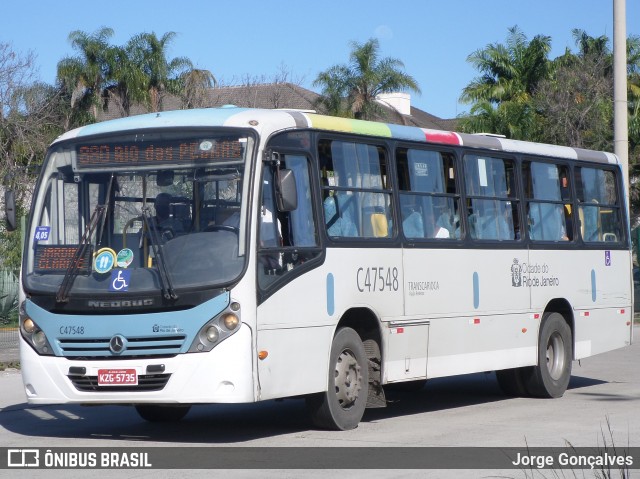 Viação Redentor C47548 na cidade de Rio de Janeiro, Rio de Janeiro, Brasil, por Jorge Gonçalves. Número da foto: #8889103.