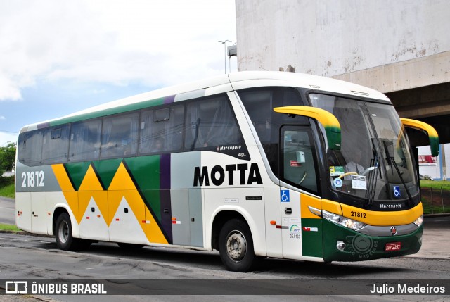 Viação Motta 21812 na cidade de Campinas, São Paulo, Brasil, por Julio Medeiros. ID da foto: 8890126.