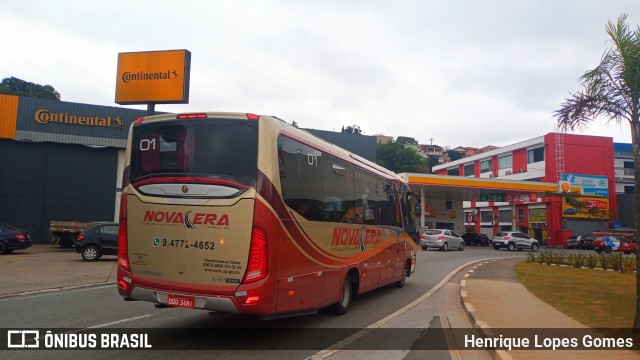 Nova Era Turismo e Fretamento 01 na cidade de Franco da Rocha, São Paulo, Brasil, por Henrique Lopes Gomes. ID da foto: 8889260.