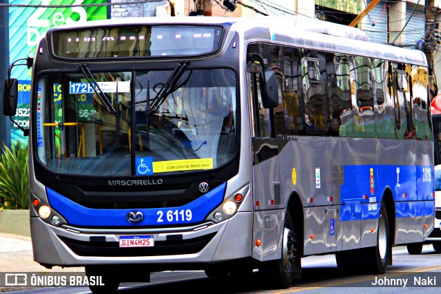 Transcooper > Norte Buss 2 6119 na cidade de São Paulo, São Paulo, Brasil, por Johnny  Naki. Número da foto: #8889461.