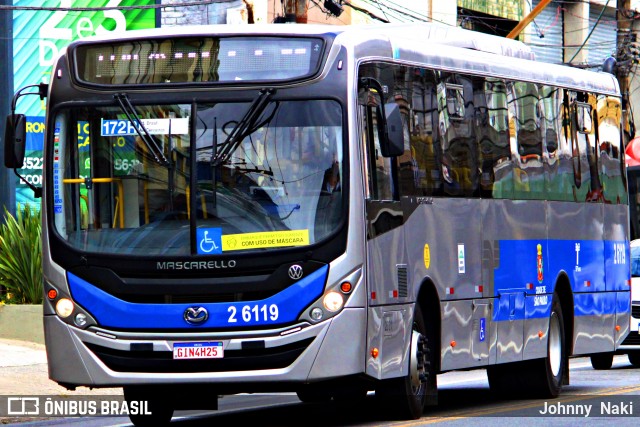 Transcooper > Norte Buss 2 6119 na cidade de São Paulo, São Paulo, Brasil, por Johnny  Naki. ID da foto: 8889461.