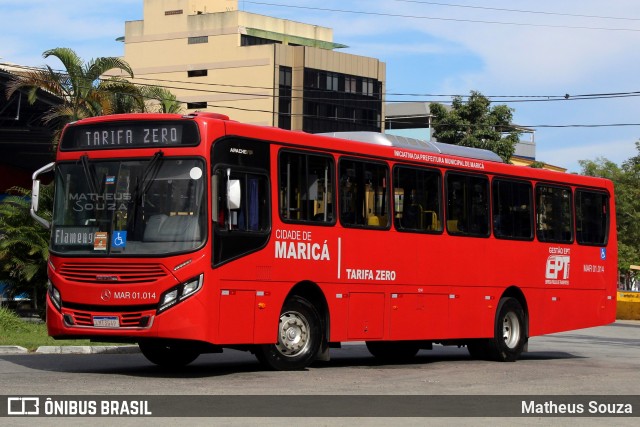 Viação Nossa Senhora do Amparo MAR 01.014 na cidade de Maricá, Rio de Janeiro, Brasil, por Matheus Souza. Número da foto: #8889742.