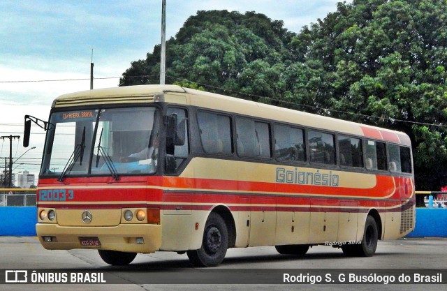 Auto Viação Goianésia 12003-3 na cidade de Goiânia, Goiás, Brasil, por Rodrigo S. G Busólogo do Brasil. ID da foto: 8889783.