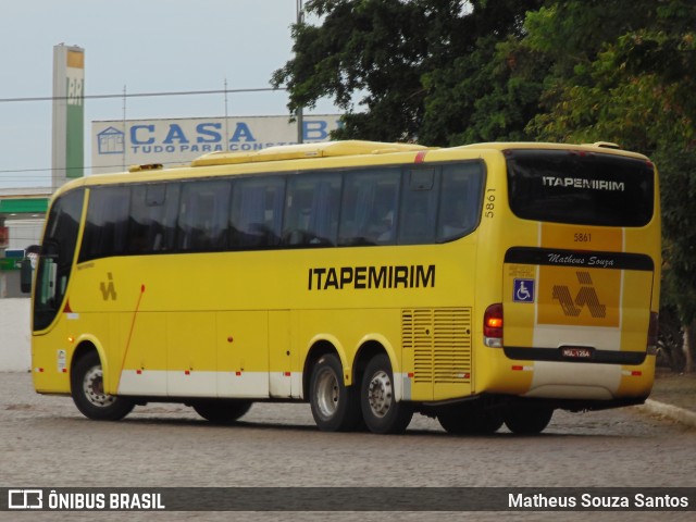 Viação Itapemirim 5861 na cidade de Vitória da Conquista, Bahia, Brasil, por Matheus Souza Santos. Número da foto: #8955758.