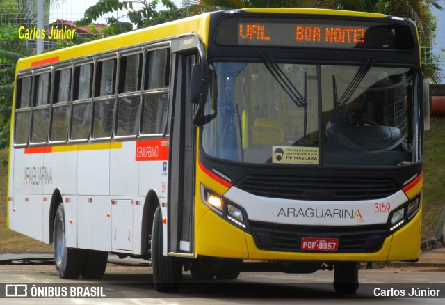 Viação Araguarina 3169 na cidade de Goiânia, Goiás, Brasil, por Carlos Júnior. Número da foto: #8955268.