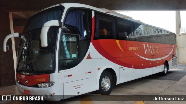 ViaSol Transportes Rodoviários 109038 na cidade de Limeira, São Paulo, Brasil, por Jefferson Luiz. Número da foto: #8954655.