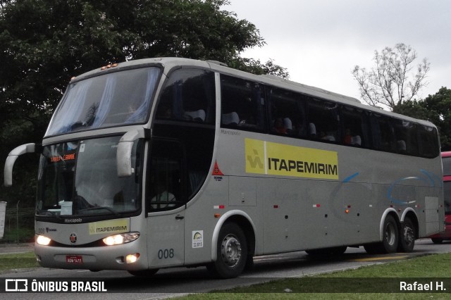 Viação Itapemirim 008 na cidade de Barra do Piraí, Rio de Janeiro, Brasil, por Rafael H.. ID da foto: 8956176.