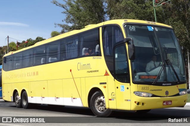 Viação Itapemirim 8835 na cidade de Resende, Rio de Janeiro, Brasil, por Rafael H.. ID da foto: 8955694.