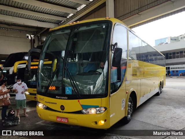 Viação Itapemirim 8645 na cidade de Rio de Janeiro, Rio de Janeiro, Brasil, por Marcelo Horta. ID da foto: 8954914.