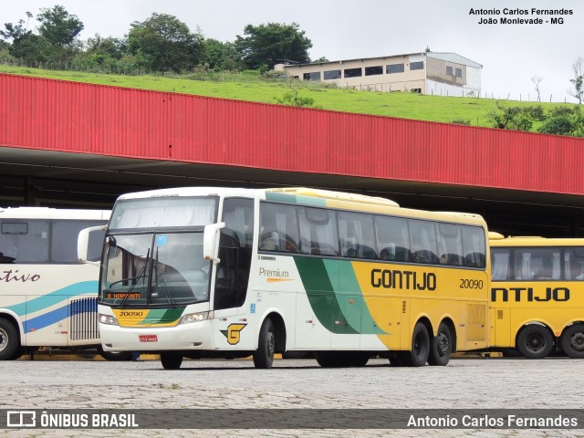 Empresa Gontijo de Transportes 20090 na cidade de João Monlevade, Minas Gerais, Brasil, por Antonio Carlos Fernandes. ID da foto: 8954261.