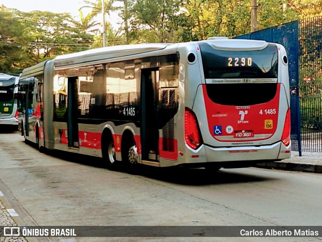 Himalaia Transportes > Ambiental Transportes Urbanos 4 1485 na cidade de São Paulo, São Paulo, Brasil, por Carlos Alberto Matias. ID da foto: 8953829.