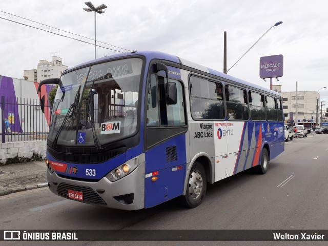 Auto Viação ABC 533 na cidade de Diadema, São Paulo, Brasil, por Welton Xavier. Número da foto: #8955568.